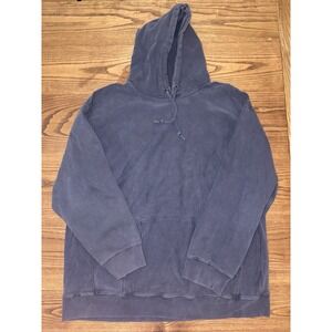 Vintage‎ 2002 Y2K Gap Men's 2XL Blue Faded Hoodie Sweatshirt